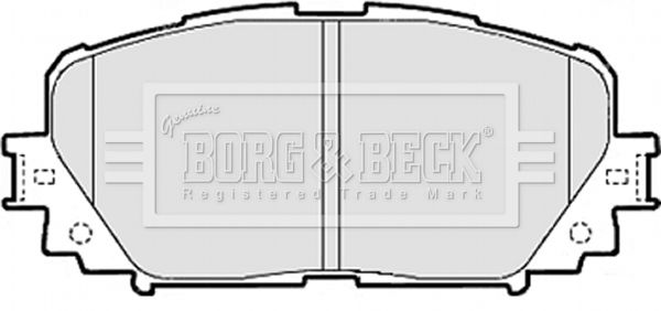 BORG & BECK Piduriklotsi komplekt,ketaspidur BBP2073